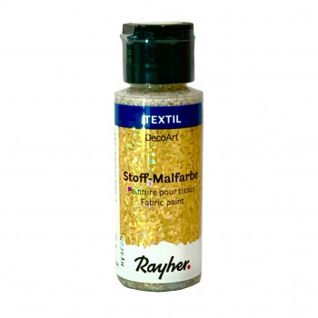 Barva na textil Rayher 59ml - glitrová - kašmírové zlato
